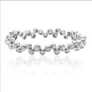 Lesa Michele CZ bubble style tennis bracelet 7.5